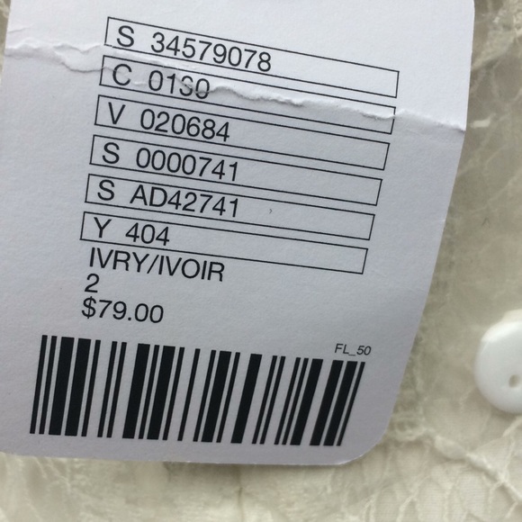 NWT Kimchi Blue Pinafore Lace Ivory Mini Dress 2 - Picture 8 of 9